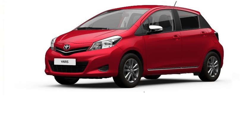 Toyota Yaris 2010 Farve Fire Red 3P0 848X430