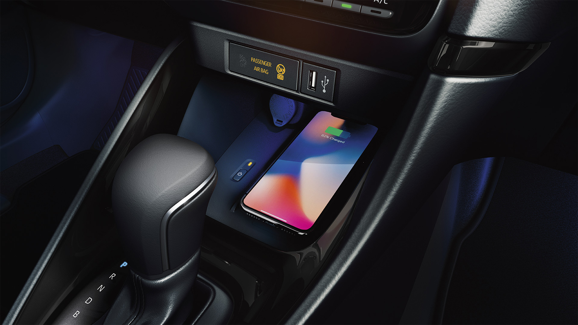 2020 Toyota Yaris Iphone Traadloes Oplader 1900X1069