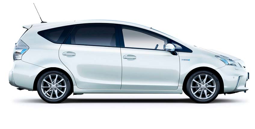 Toyota Prius Plus 2012 Side Hvid 848X430 (1)